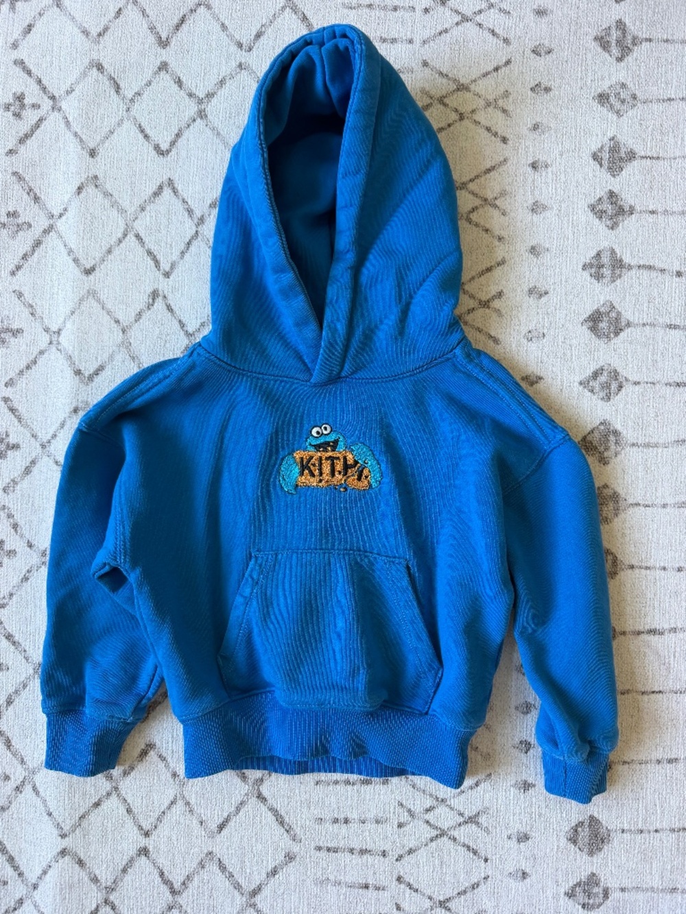VGUC Kith x Sesame Street Cookie Monster hoodie sweatshirt 3T